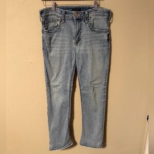 Silver Jean Co. Light Wash Straight Leg Jeans Size 31x32
